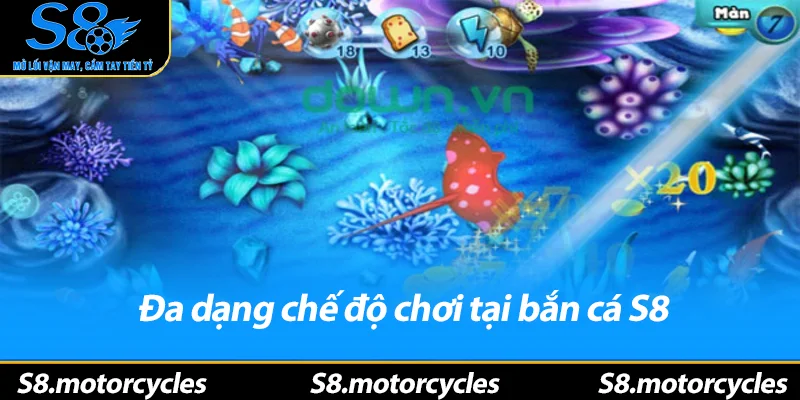 Đa dạng chế độ chơi tại bắn cá S8